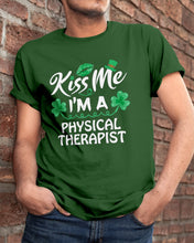 Load image into Gallery viewer, Physical Therapist Green Lip Shamrock St. Patrick's Day Color Changing Mug Guys Tee