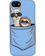 Load image into Gallery viewer, Cool Llama And Sloth In Pocket Meaningful Gift Phone case