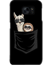 Load image into Gallery viewer, Cool Llama And Sloth In Pocket Meaningful Gift Phone case