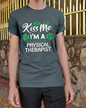 Load image into Gallery viewer, Physical Therapist Green Lip Shamrock St. Patrick's Day Color Changing Mug Guys Tee