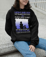 Load image into Gallery viewer, Mom And Son Always Heart To Heart Gift For Family Hoodie