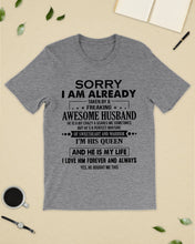 Load image into Gallery viewer, A Freaking Awesome Husband Is My Life Guys Tee