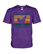 Load image into Gallery viewer, Best Cluckin' Dad Ever Retro Vintage Gift For Dad Guys V-Neck