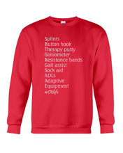 Load image into Gallery viewer, Splints Button Hook Therapy Putty Goniometer Resistance Bands Sweatshirt
