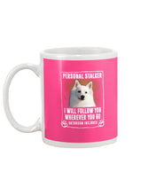 Load image into Gallery viewer, American Eskimo Personal Stalker St. Patrick's Day Printed Mug Mug