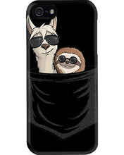 Load image into Gallery viewer, Cool Llama And Sloth In Pocket Meaningful Gift Phone case