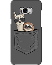 Load image into Gallery viewer, Cool Llama And Sloth In Pocket Meaningful Gift Phone case