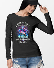 Load image into Gallery viewer, Rose Mandala Pattern I Need You Here Gift For Angel Dad Unisex Long Sleeve