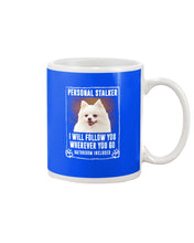 Load image into Gallery viewer, White Pomeranian Will Follow You St. Patrick's Day Printed Mug Mug