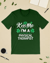 Load image into Gallery viewer, Physical Therapist Green Lip Shamrock St. Patrick's Day Color Changing Mug Guys Tee