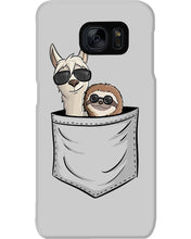 Load image into Gallery viewer, Cool Llama And Sloth In Pocket Meaningful Gift Phone case