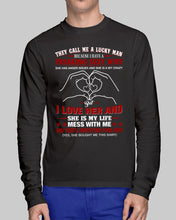 Load image into Gallery viewer, They Call Me A Lucky Man Gift For Husband Unisex Long Sleeve