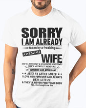 Load image into Gallery viewer, She's My Whole World Gift For Husband Guys Tee