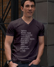 Load image into Gallery viewer, Splints Button Hook Therapy Putty Goniometer Resistance Bands Guys V-Neck