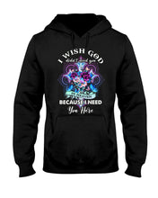 Load image into Gallery viewer, Rose Mandala Pattern I Need You Here Gift For Angel Dad Hoodie