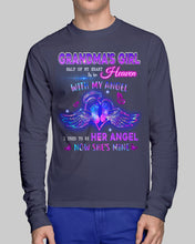 Load image into Gallery viewer, Gift For Angel Grandma Half Of My Heart Is In Heaven Unisex Long Sleeve