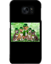 Load image into Gallery viewer, Staffordshire Leprechaun St Patrick's Day Gift For Dog Lovers Phone case