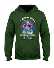 Load image into Gallery viewer, Rose Mandala Pattern I Need You Here Gift For Angel Dad Hoodie