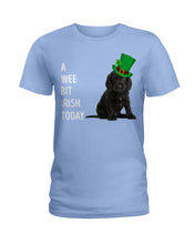 Load image into Gallery viewer, Black Cocker Spaniel Irish Today Green St. Patrick's Day Printed Mug Ladies Tee