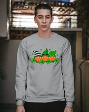 Load image into Gallery viewer, Gnome With Ginger Beard Shamrock St. Patrick's Day Printed Mug Sweatshirt