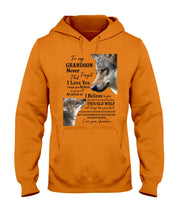 Load image into Gallery viewer, Wolf Grandma Gift For Grandson Believe In Yourself Hoodie