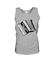 Load image into Gallery viewer, Accordion Black And White Special Gift For Accordionist Unisex Tank Top
