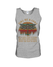 Load image into Gallery viewer, Sing Me A Song Dragonfly Retro Vintage Unisex Tank Top
