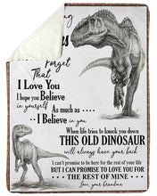 Load image into Gallery viewer, Grandma Gift For Grandson T Rex The Rest Of Mine Sherpa Blanket

