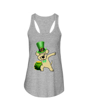 Load image into Gallery viewer, Labrador Dabbing Pot Of Gold St Patrick's Day Gift For Dog Lovers Ladies Flowy Tank
