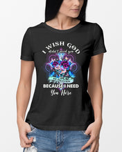 Load image into Gallery viewer, Rose Mandala Pattern I Need You Here Gift For Angel Dad Ladies Tee
