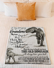 Load image into Gallery viewer, Grandma Gift For Grandson T Rex The Rest Of Mine Fleece Blanket
