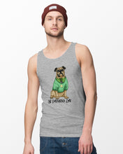 Load image into Gallery viewer, Bulldog Green Tee St Patrick's Day Gift For Dog Lovers Unisex Tank Top
