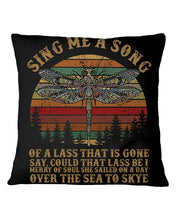 Load image into Gallery viewer, Sing Me A Song Dragonfly Retro Vintage Pillow Cover

