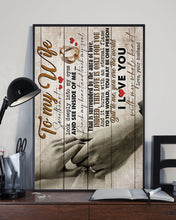 Load image into Gallery viewer, See Inside Of Me Hand In Hand Gift For Wife Vertical Poster
