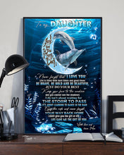 Load image into Gallery viewer, Enjoy The Ride Dolphins Under Ocean Gift For Daughter Vertical Poster
