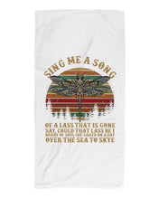 Load image into Gallery viewer, Sing Me A Song Dragonfly Retro Vintage Beach Towel
