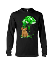 Load image into Gallery viewer, Red Toy Poodle Patrick Balloons St. Patrick's Day Color Changing Mug Unisex Long Sleeve
