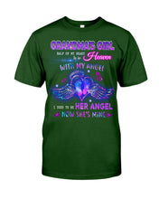 Load image into Gallery viewer, Gift For Angel Grandma Half Of My Heart Is In Heaven Guys Tee
