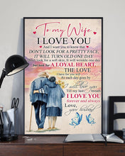 Load image into Gallery viewer, Look For A Loyal Heart Gift For Wife Vertical Poster
