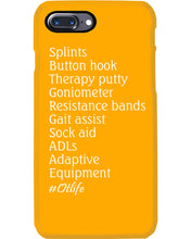 Load image into Gallery viewer, Splints Button Hook Therapy Putty Goniometer Resistance Bands Phone case
