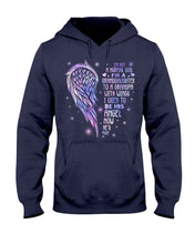 Load image into Gallery viewer, Purple Wings Gift For Angel Grandpa I Used To Be His Angel Hoodie
