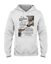 Load image into Gallery viewer, Wolf Grandma Gift For Grandson Believe In Yourself Hoodie
