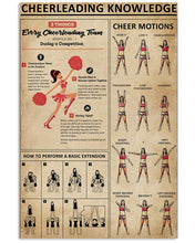 Load image into Gallery viewer, Something You Should Know About Knowledge Cheerleading Vertical Poster

