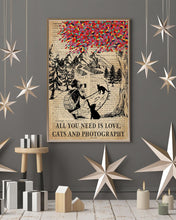 Load image into Gallery viewer, Vintage Dictionary All You Need Is Black Cats Photography Vertical Poster
