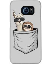 Load image into Gallery viewer, Cool Llama And Sloth In Pocket Meaningful Gift Phone case
