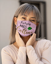 Load image into Gallery viewer, Shamrock Future Mrs Collins St Patrick's Day Cloth Face Mask
