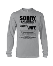 Load image into Gallery viewer, She's My Whole World Gift For Husband Unisex Long Sleeve
