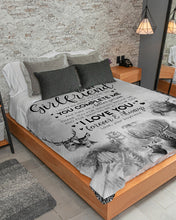 Load image into Gallery viewer, Deer Boyfriend Gift For Girlfriend I Love You Forever And Always Sherpa Blanket

