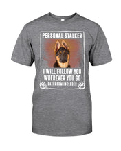 Load image into Gallery viewer, German Shepherd Personal Stalker St. Patrick's Day Printed Mug Guys Tee
