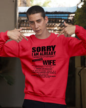 Load image into Gallery viewer, She's My Whole World Gift For Husband Sweatshirt
